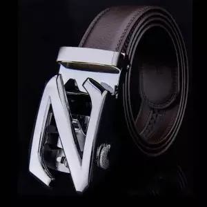 남성 럭셔리 Z 자동 가죽 벨트 골드 실버 정장벨트 허리띠 캐쥬얼