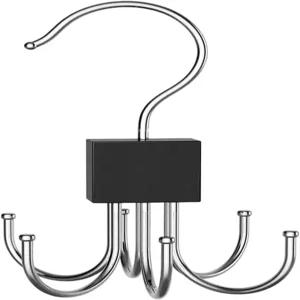 옷장용 벨트 행거 다용도 360° 회전식 탱크 탑 넥타이 정리함 지갑 홀더 브라 모자 타이 스카프