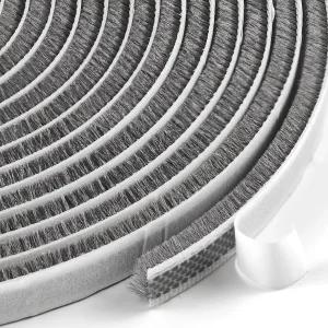 문과 창문용 웨더 스트리핑 브러시 씰 스트립 강력 내후성 방진 방음 소음 및 바람 차단제 갭 필러 창문