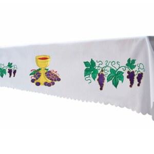 성찬식 덮개 성찬보 식탁보 성례용품 성당 교회 기독교 예배 테이블 접시 세례