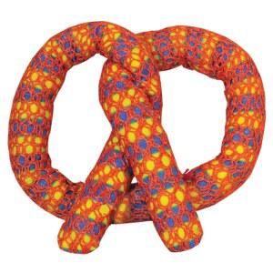 캣스테이지, 프레첼 캣 토이 u2013 인터랙티브 캣닙 치과 씹기 장난감으로 치아 청소에 도움, 놀이와 씹기에 재미, 오렌지색 플라크 제거