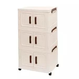 리빙박스 접이식 수납박스 서랍장 폴딩박스 45cm 3단 수납함