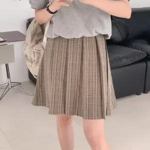 [신상오픈런]체크스커트 에이라인 프레피룩 밴딩 주름치마 (30669061)