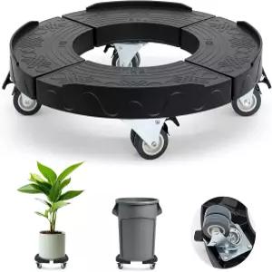 휴매진저 쓰레기통 돌리 휠 잠금 휠이 있는 조절 가능한 15-19인치 원형 롤러 440파운드 헤비 듀티 드럼