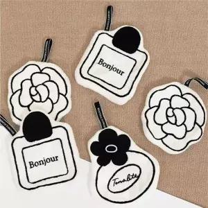 고급 향수 모양 손닦는수건 주방 핸드타올 집들이 답례품 고리수건