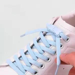 매듭없는 신발끈 풀리지않는 간편한 버클형 운동화끈 PVI6+4uDi