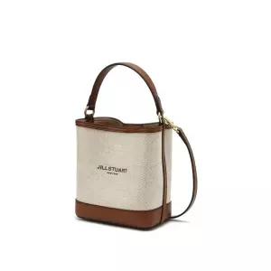 매장정품 JILLSTUART 질스튜어트 [뉴페이퍼] 아이보리 가죽배색 캔버스 버킷백 S JABA5F648 I2 1248732