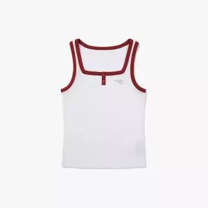 매장정품 diadora 디아도라 [공식스토어] 크로스코트 스퀘어넥 슬리브리스 RED 1246748