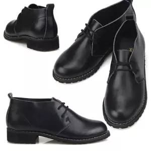 여성 포인트 천연가죽 워커화 옥스포드화 단화 P-5