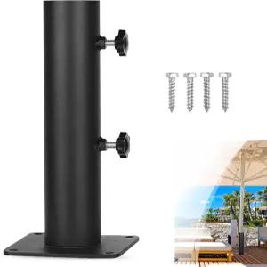 이짜이 엄브렐러 야외 홀더 헤비 듀티 스틸 범용 베이스 스탠드 데크 덕스 폰툰 파티오 피크닉 테이블용