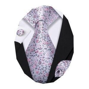 배리.왕 플라워 넥타이 남성용 손수건 커프링크 세트 웨딩 파티