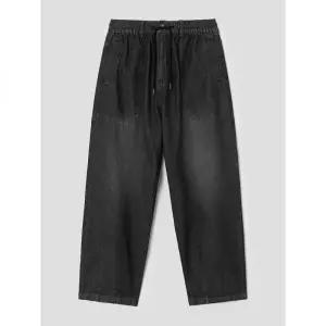 에잇세컨즈 풀밴딩 퍼티그 데님 팬츠 블랙 417081