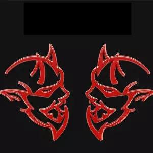 오토바이 엠블럼 스티커 자동차 데코 마크 튜닝 레드