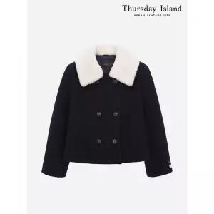 써스데이아일랜드Thursday Island 덤블 카라 탈부착 숏코트T238MCT236W2305030