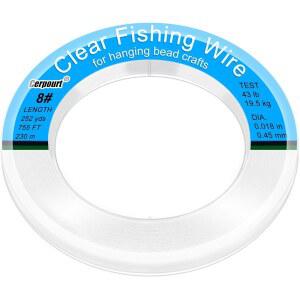 투명 낚싯줄, 755피트 모노필라멘트 매달기 위한 끈, 풍선 걸이용 강선 보이지 않는 나일론 실, 갈랜드, 그림, 공예품, 장식, 비즈 에 적합