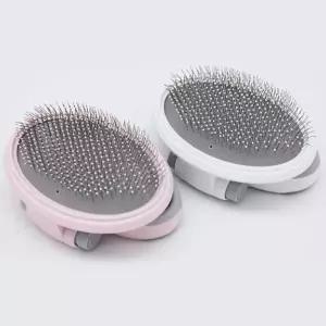 [셀러에이드]헬로도기 강아지빗 고양이빗 슬리커브러쉬 장모용 애견빗 개빗