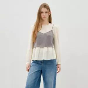 [백화점 정품] 올리브데올리브 뷔스티에 시스루 블라우스 OE6MB306-GB