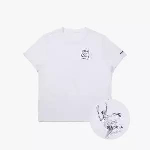 매장정품 diadora 디아도라 [공식스토어] 크로스코트 퍼포먼스 그래픽 반팔 티셔츠 WHITE 1246754