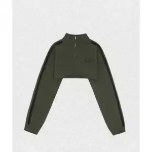 매장정품 오드스튜디오 ODDSTUDIO 지퍼 크롭 니트 볼레로 - KHAKI OO3FFCA102KH 1436376