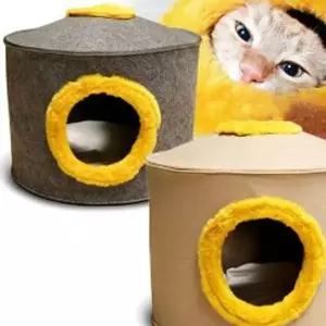 고양이 숨숨집 하우스 놀이터 고양이집 2색 고양이숨숨집