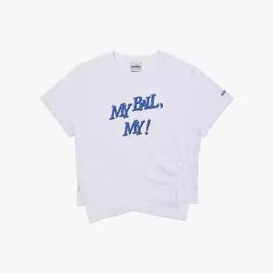 매장정품 diadora 디아도라 [공식스토어] 크로스코트 마이볼 반팔 티셔츠 WHITE 1246757