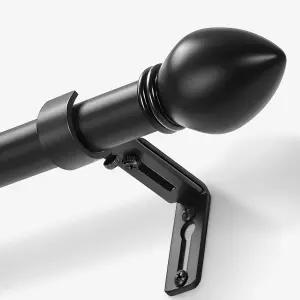 윈도우용 LLPJS 커튼 로드 16~48인치 최대 길이 60인치로 조절 가능 드레이퍼 직경 1인치 모던 노브