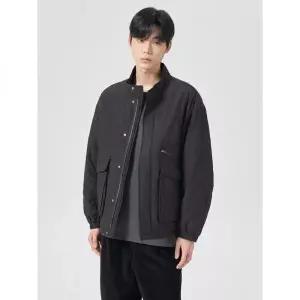 에잇세컨즈 경량 퀼팅 패딩 카라 블루종 애쉬 417245