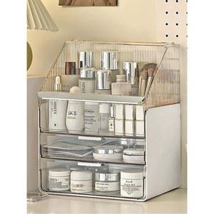 대용량 정리함 정리대 럭셔리 수납 화이트 투명 경량