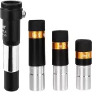 SVBONY 4mm 10mm 23mm 망원경 피스 세트 62도 광각 및 바로우 렌즈 2X 1.25인치 렌즈(M42 스레드 풀 코팅