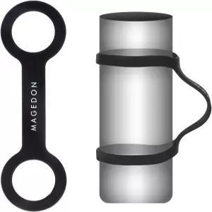 MAGEON (2팩) 물병 캐리어 그립 물 손잡이 컵 스트랩 부드러운 밴드 홀더 스트랩으로 모든 병을 휴대할 수