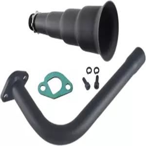 블랙 4단 배기 헤더 파이프 프레데터 212cc 196cc 고 카트 미니 바이크 콜먼 파워스포츠 CT200U CT200U-EX