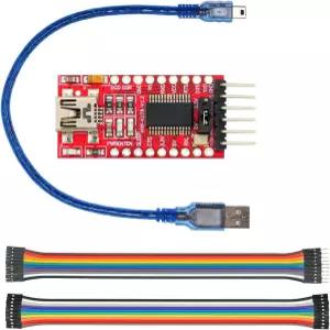 WWZMDiB 미니 USB-TTL 직렬 변환 어댑터 3.3V/5.5V 아두이노용 FTDI 브레이크아웃 보드