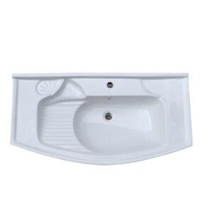 빨래 싱크대 애벌빨래 싱크볼 세면대 단일세면대 부품 베란다 하수구 60cm 세탁