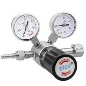 고압 레귤레이터 헬륨 산업용 압력밸브 알곤게 명신산업 미터 충격 공압부스터 시계도