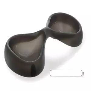 강아지 밥그릇 고양이 식기 애견 물그릇 블랙 2구 강아지밥그릇