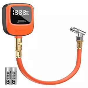 ETENWOLF T600 디지털 타이어 압력 게이지 0-250 PSI ANSI B40.7 2A 등급 고정밀(플러스 마이너스 1 )