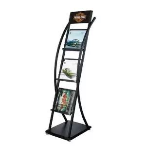 삼화 철제 카다로그스탠드 규격 CS 212A 1열 3단 A4 리플렛꽂이