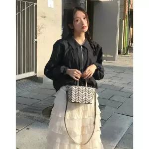 매장정품 JILLSTUART 질스튜어트 [뮤즈백] 베이지 멀티 컬러 로젤라 뮤즈 크로스 겸 스몰 토트백 JABA5F422