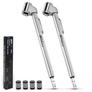 트럭 자동차 RV ATV 오토바이용 WNCGC 연필 타이어 압력 게이지 2팩 10-120PSI 듀얼 헤드 에어 헤비 듀티