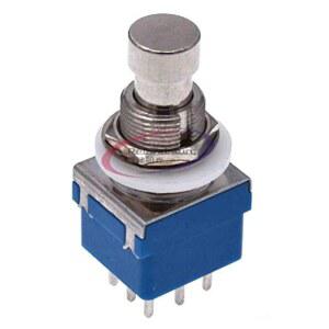 새로운 9핀 3PDT 기타 이펙트 페달 박스 스톰프 풋 메탈 스위치 트루 바이패스