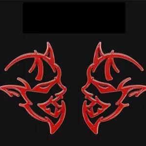 오토바이 엠블럼 스티커 자동차 데코 마크 튜닝 레드