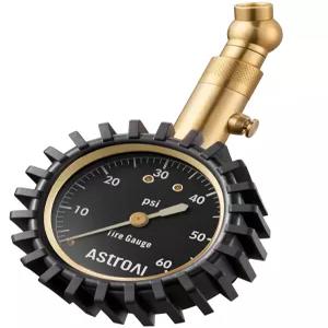 아스트로AI 타이어 공기압 게이지 0-60 PSI 대형 2인치 이지 리딩 글로우 다이얼 인증된 ANSI B40.1 정확도