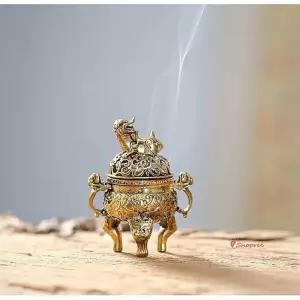 향로 제사용향 향꽂이 황동 미니 향홀더 촛대 제사향 향피우기 향받침대 향통stu290