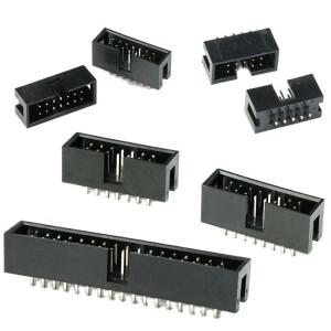 PCB 수 소켓 더블 로우 스트레이트 IDC 박스 헤더 딥 커넥터 DC3 6P 8P 10P 14P 20P 34P 40P 50P 2.54mm 피