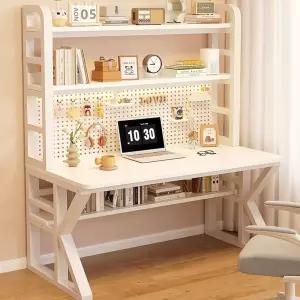 타공판 책상 세트 일체형 책꽂이 중고등학생 전면