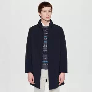 백화점 헤지스 남성 구스다운 하이넥 코트 HZCO5D460CG