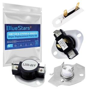 블루스타즈 279769 건조기 열 차단 키트, 3387134 온도 조절기 및 3392519 퓨즈 - 월풀 켄모어 메이태그 건조기와 호환 3977394 339291 PS345113 AP6008325 교체