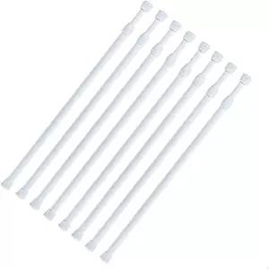 텐션 로드 28~48인치 8팩 커튼 스프링 창문용 조절식 익스텐션 옷장 주방 욕실 찬장 옷장용