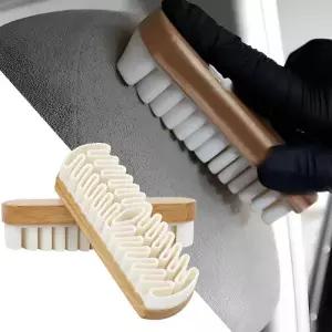 자동차 내부 청소 브러시 스웨이드 사슴가죽 플러시 패브릭 뷰티 케어 디테일링 실내 도구