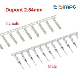 듀폰 커넥터 2.54mm 암수 핀 크림핑 터미널 키트  하우징 점퍼 와이어 케이블 DIY용